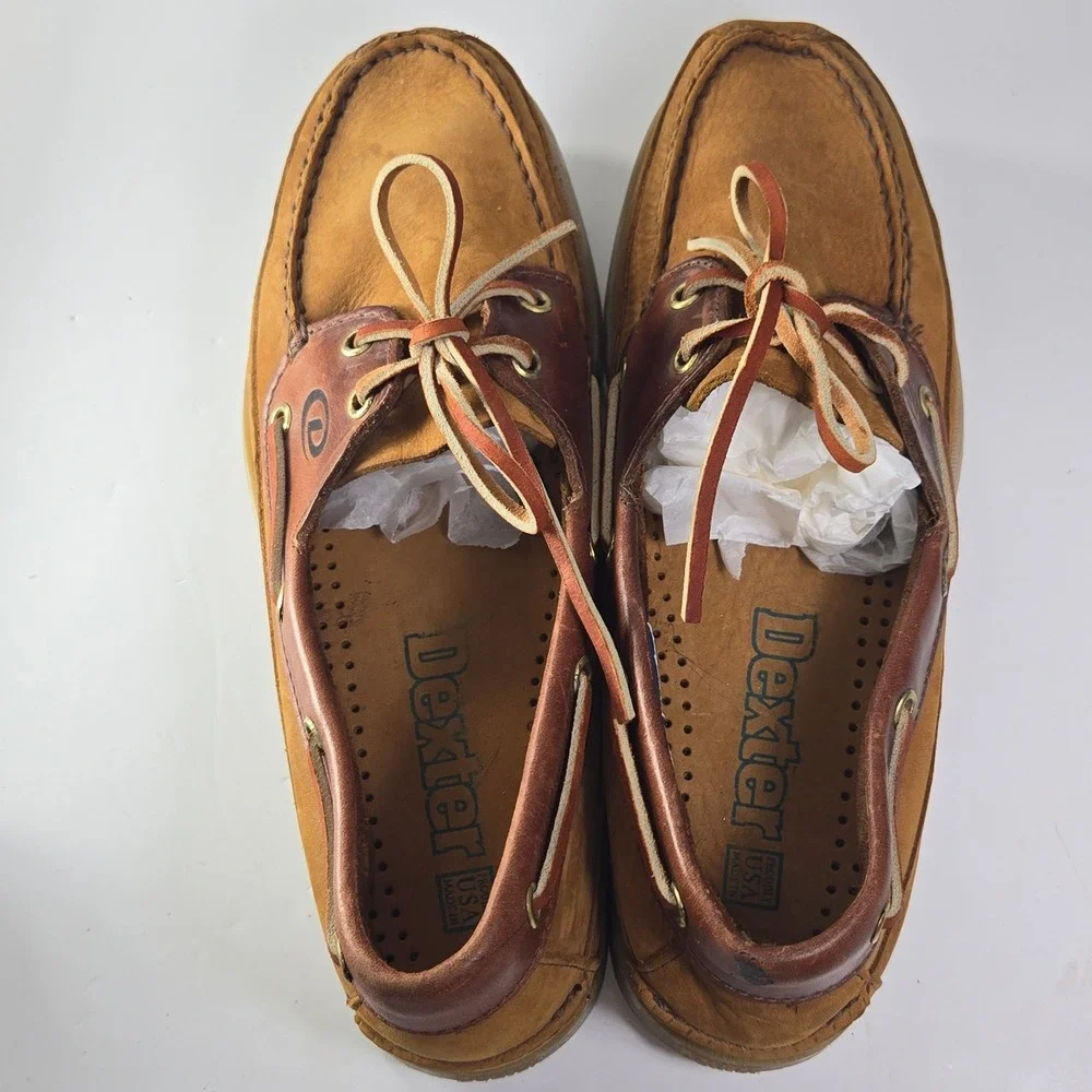 Dexter‎ USA Mens Brown Suede Leather Boat Shoes Size 9.5 M